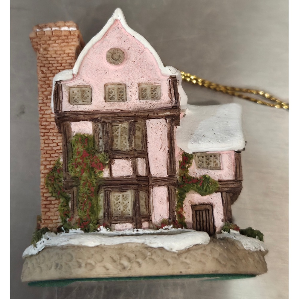 David Winter Cottages Suffolk House Christmas Ornament 1992 John Hine Studios